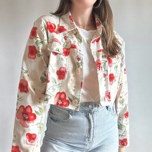 Vintage Cropped Floral Jacket